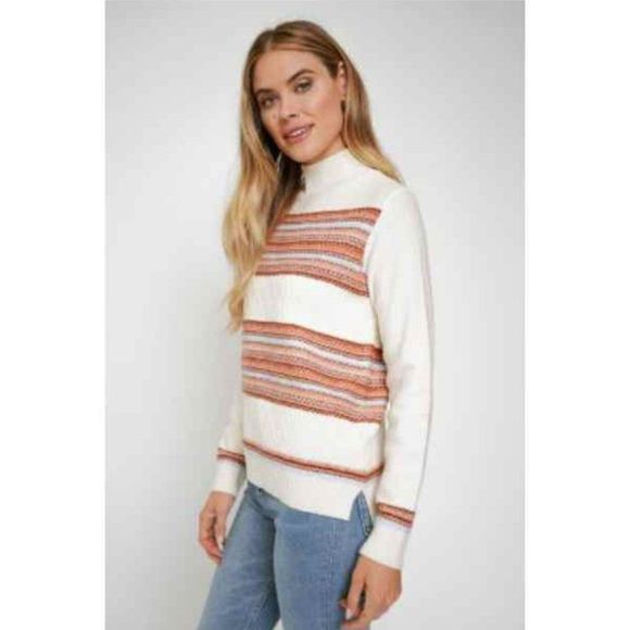 Mystree, Ribbed Mock Neck, NWT, Sz S & M - Picture 2 of 5